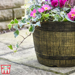 Whisky Barrel Planter Patio Pot | Set-of-1