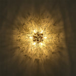 50cm Dandelion Ceiling Light Chandelier 6-light Modern Flush Mount Ceiling Light Fixture | Gold