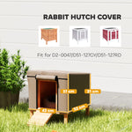 PawHut Rabbit Hutch Cover Fit The X-d2-0047 Guinea Pig Hutch, 43 X 52 X 37 Cm, Brown