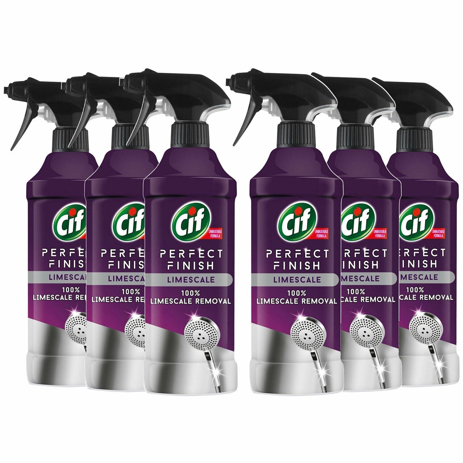 Perfect Finish 100% Limescale Removal Spray 435ml, 6pk