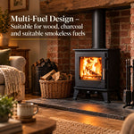5kw Steel Wood Burning Stove Multi-fuel Fireplace St001 Defra Approved