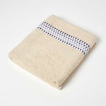 Geometric 100% Cotton Towel | Bath Sheet | Beige