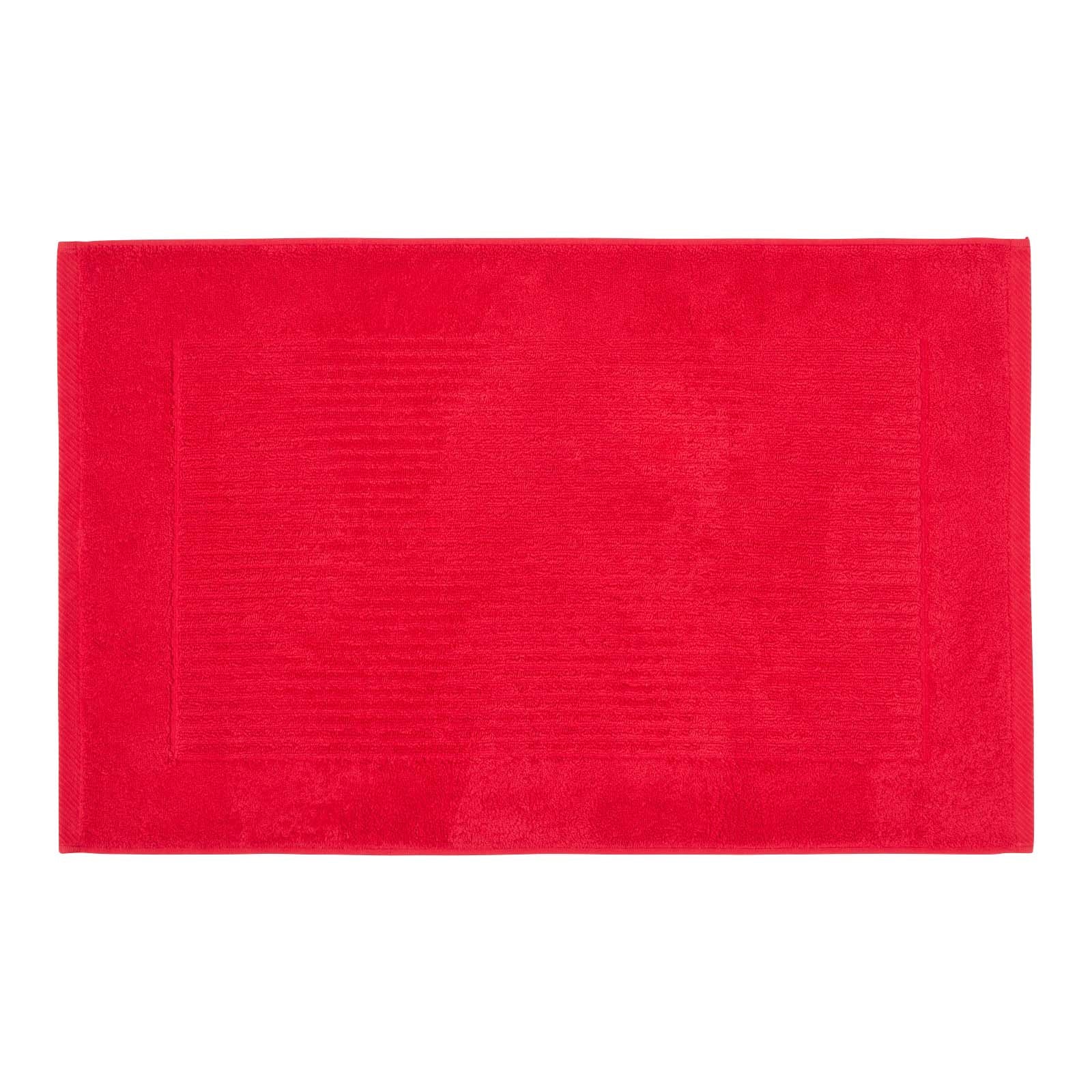 Imperial Plain Turkish Cotton Bath Mat | 50 x 80cm | Red