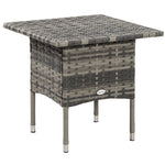 Pe Rattan Coffee Table, Patio Side Table