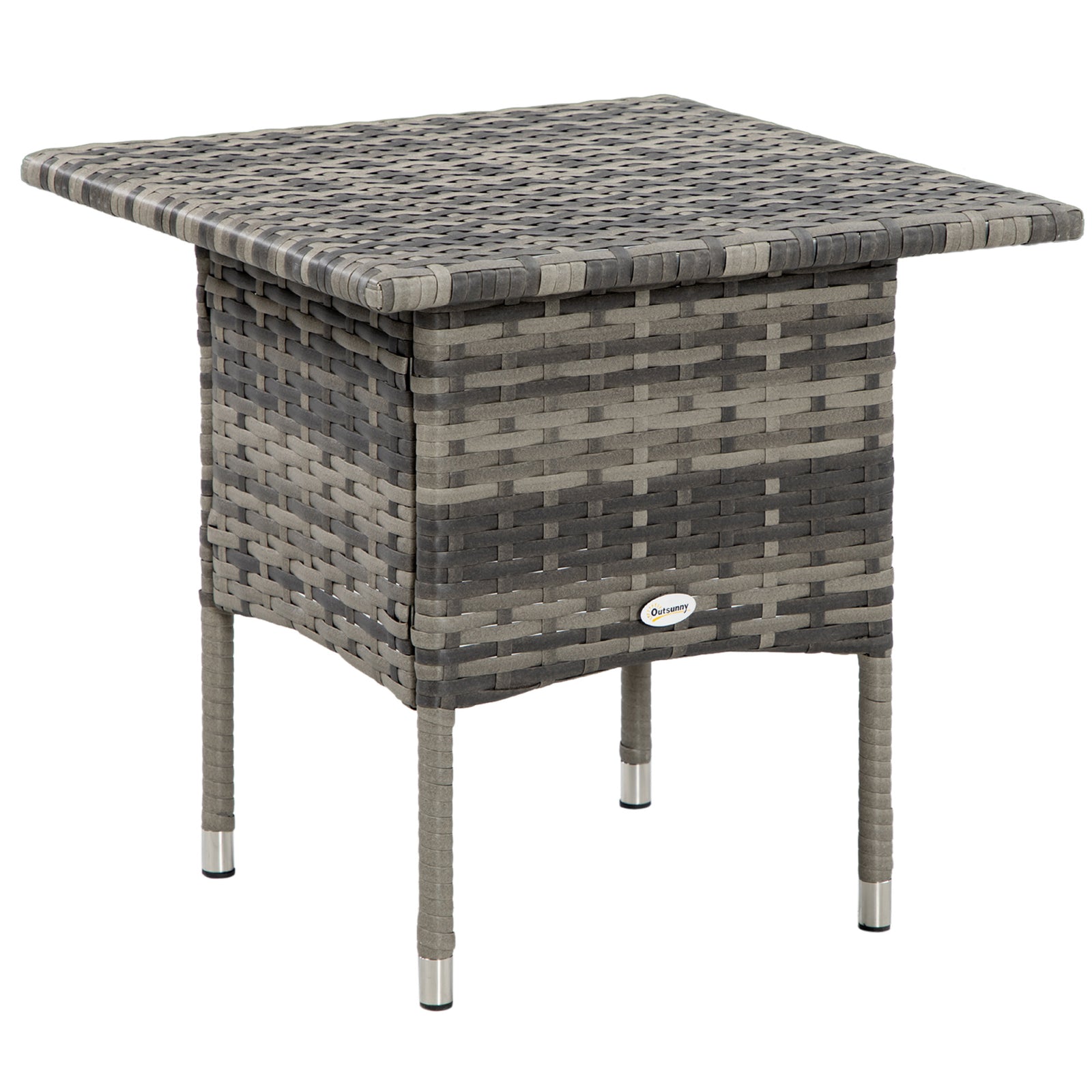 Pe Rattan Coffee Table, Patio Side Table
