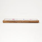 HOMESCAPES Spring Time Enamel Tray, 19 X 40cm