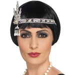 Flapper Headband, Silver