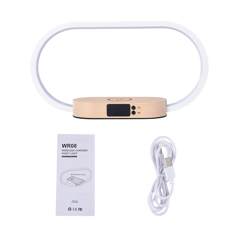 Breeins Dimmable Led Table Lamp With Wireless Charger