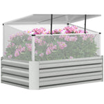 Raised Bed With Mini Greenhouse Planter
