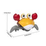 Rechargeable Crawling Crab Toy With Music | Orange