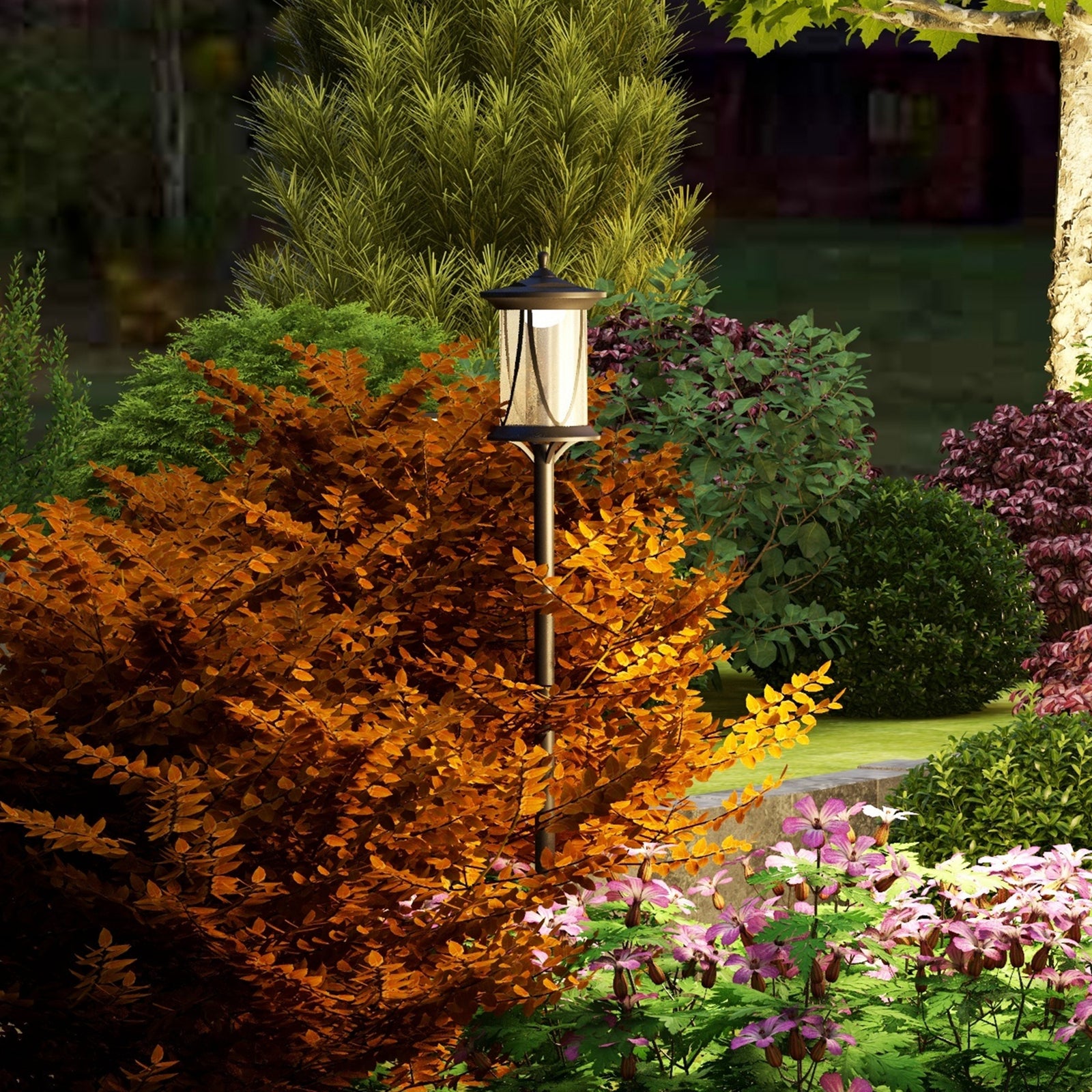 1.3 M Led Outdoor Solar Lamp Post, Ip44, Cool White