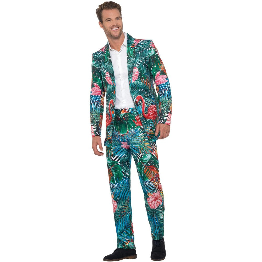 Hawaiian Tropical Flamingo Suit | Medium