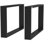 HOMCOM Square Table Legs Set With Screws And Foot Pad