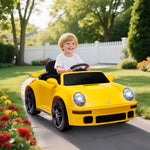 Battery Powered Kids Electric Car With Remote Control | Yellow