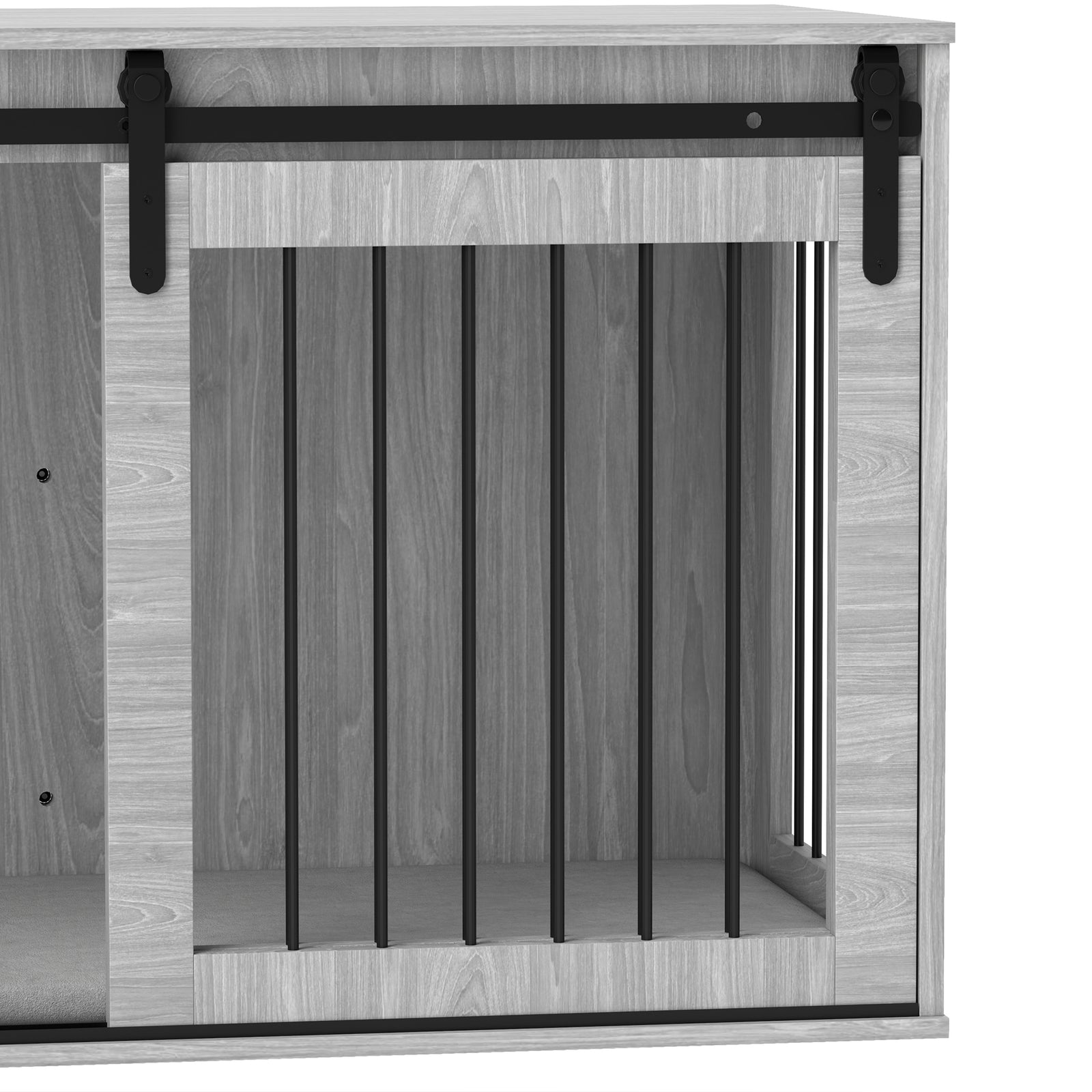Dog Crate W/ Cushion | Gray