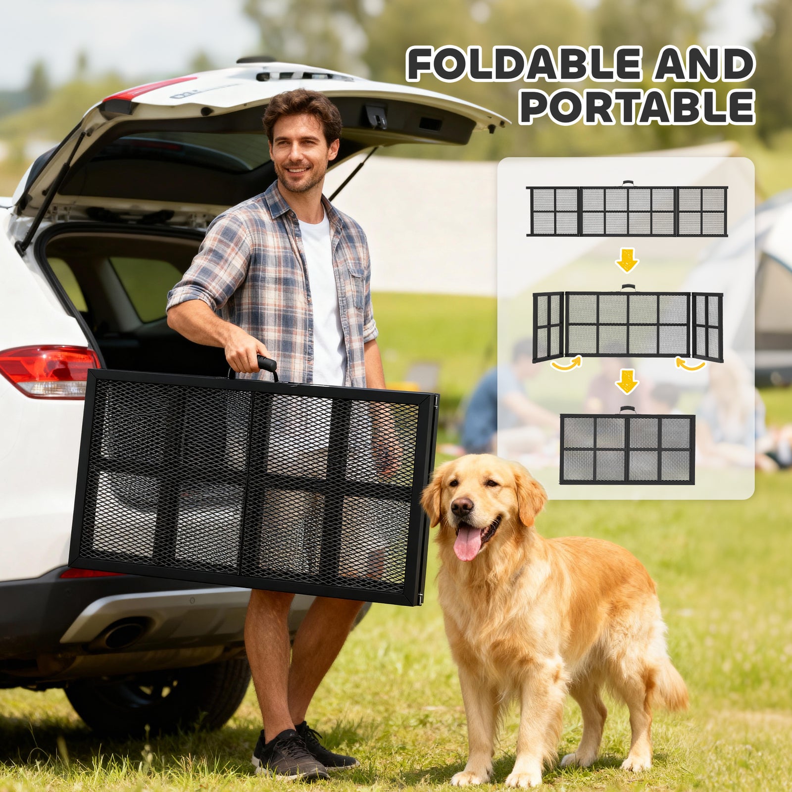191 X 50cm Dog Ramp For Car, Pet Stairs For Large Dogs, For Suvs