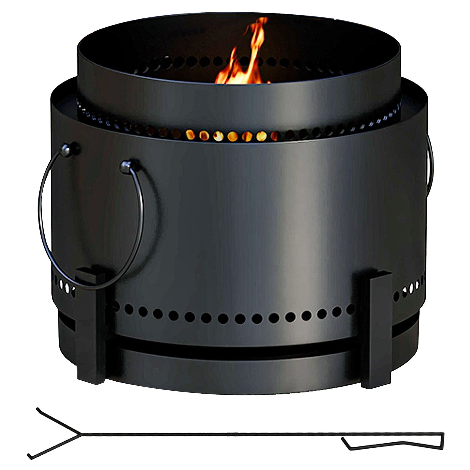 Smokeless Fire Pit W/ Ash Catcher, Metal
