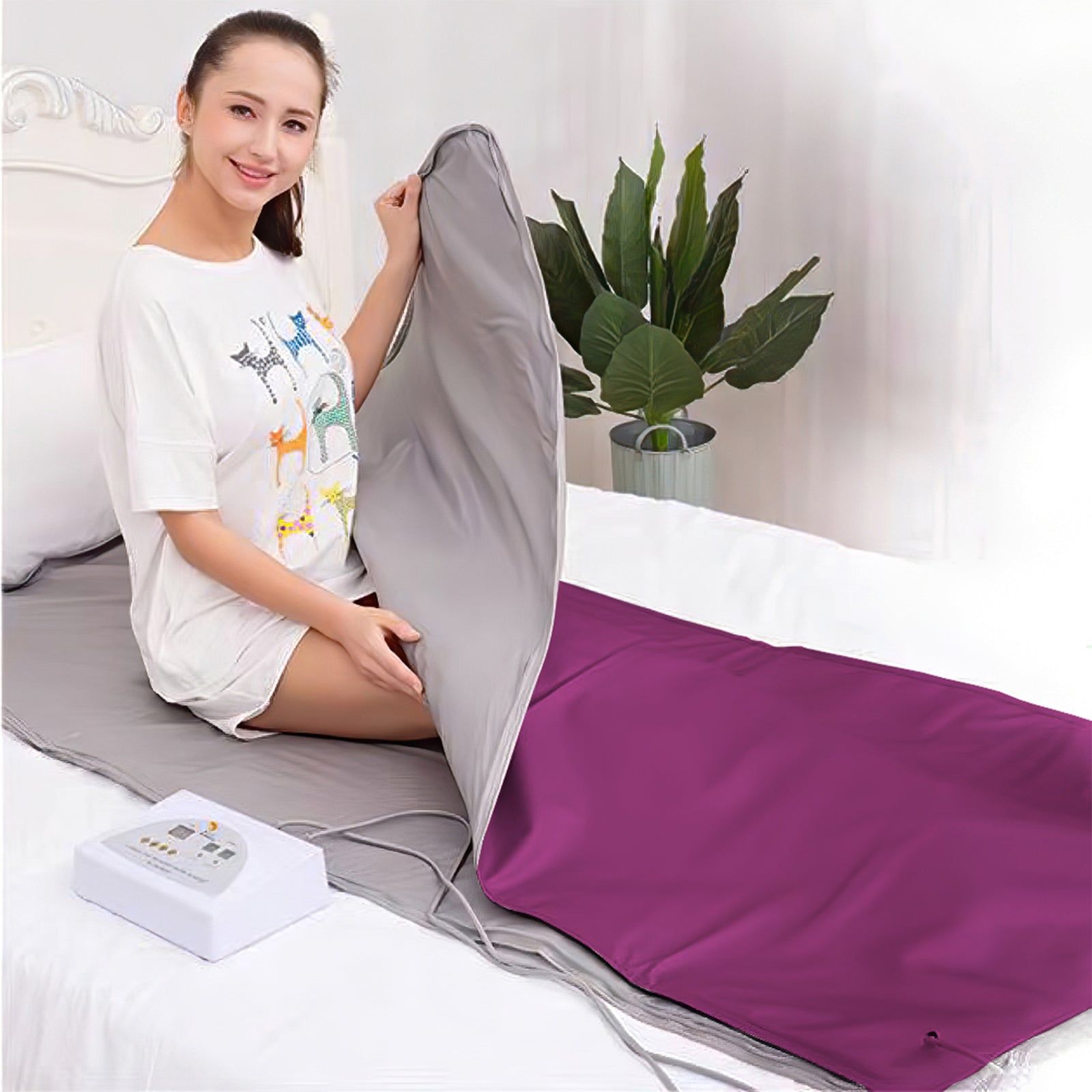 520w 2-part Far Infrared Sauna Blanket | Purple