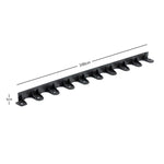 Invisible Lawn Edging - Flexible Recycled Plastic Garden Edging | Set of 14 | Black