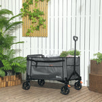 150l Folding Trolley, Collapsible Wagon | Gray
