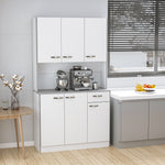 Kitchen Storage Cabinet With 6 Doors Drawer Adjustable