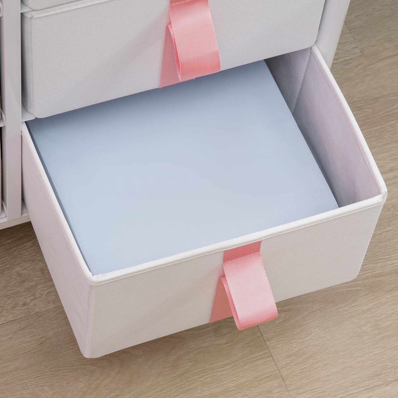 6 Drawer Chest Of Drawers W/ Wooden Top Kid Room Closet