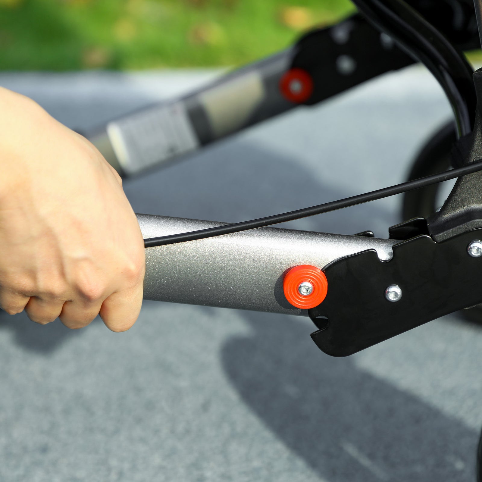 4 Wheel Rollator Walker With Seat And Bags Adjustable | One Size | Silver