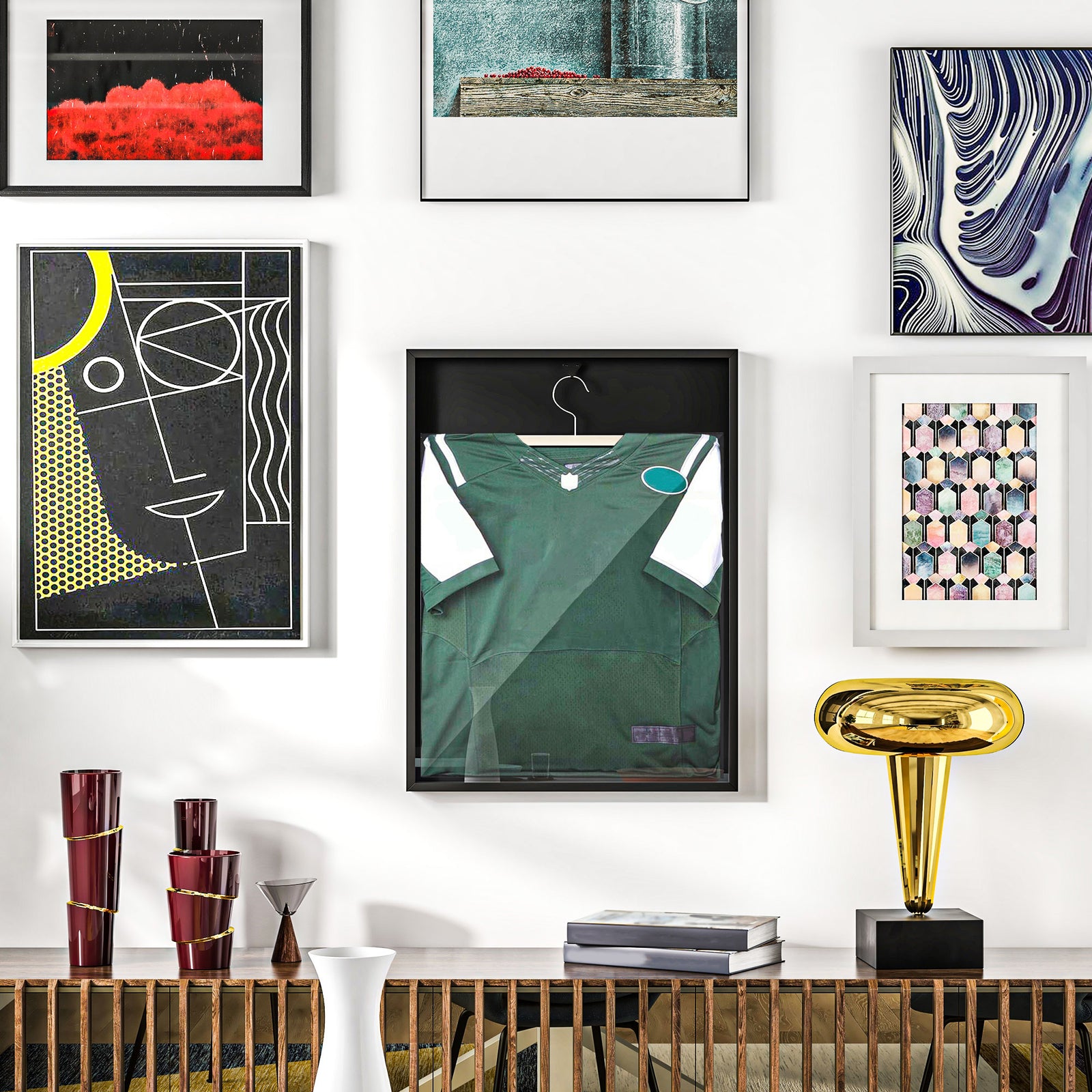 Football Shirt Frame With Uv Protection Acrylic Panel