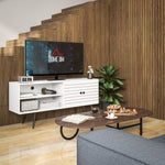 Tv Unit For 50" Tvs W/ Open Shelves White | Large | White