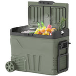 Camping Fridge Freezer Dual Zone, Portable Car Fridge | Large | Green