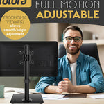 Futura Futura Single Monitor Stand 13 To 32 Inch Height Adjustable Freestanding Base Supports 8kg