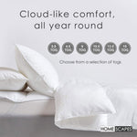 Luxury Hotel Soft As Down Super Microfibre 2.5 Tog Summer Duvet | Single | White