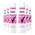 Women Wild Rose Whole Body Deodorant Spray Aluminium Free 150ml | Set of 6