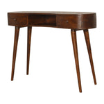 Artisan Furniture Solid Wood Chestnut Wave Writing Desk