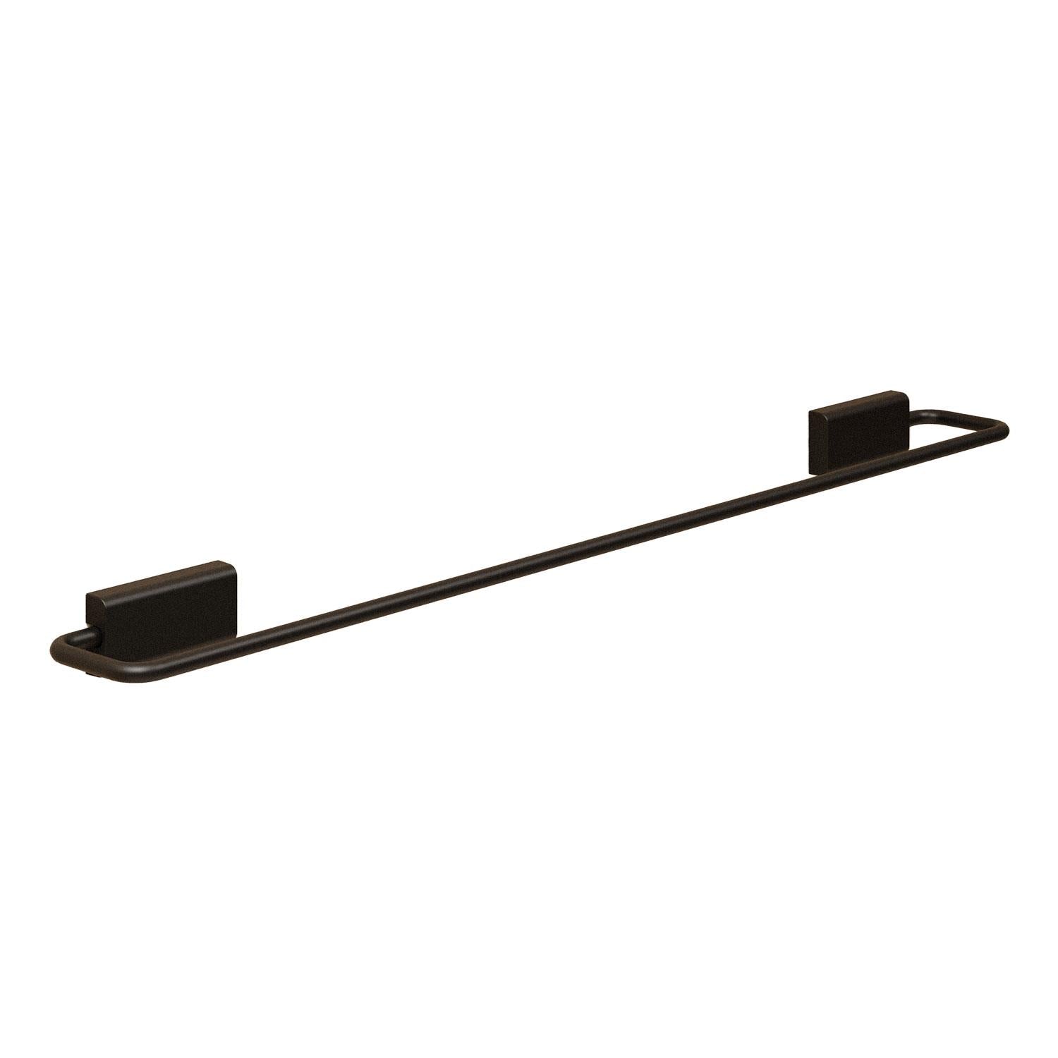 Towel Rail, 60cm, Screw-in Or Self-adhesive, Matt Black, Next Collection
