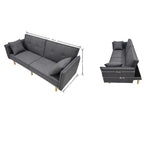 Finnley Two Seat Grey Sofa Bed | One Size | Grey