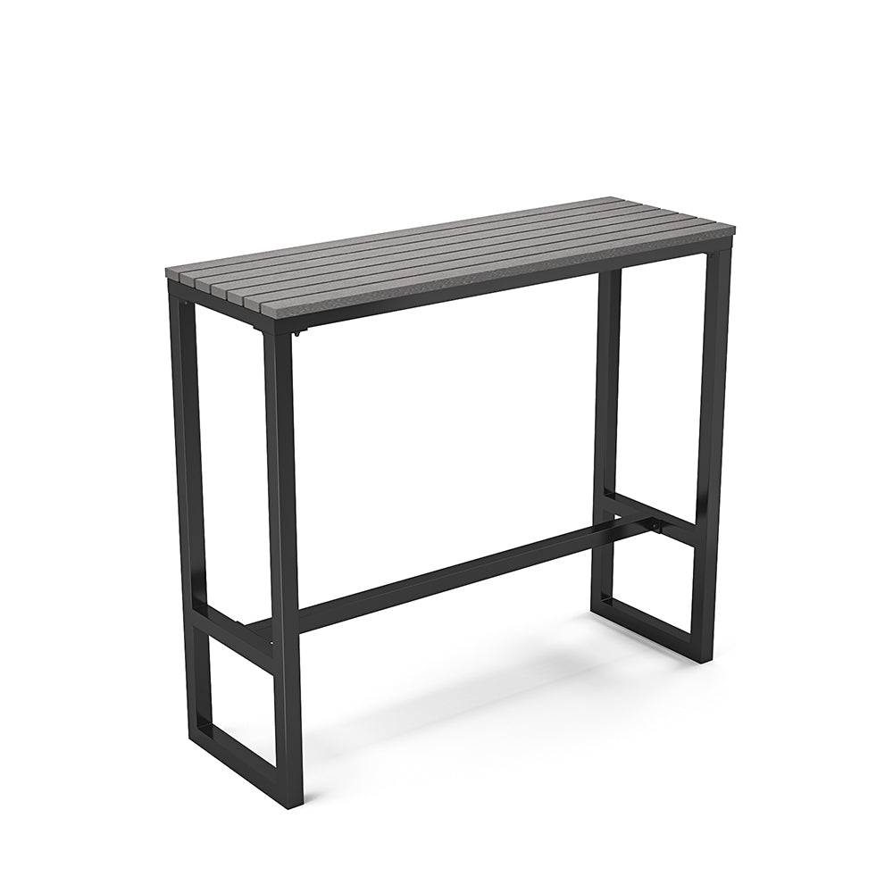 Modern Garden Bistro High Bar Table Grey - 120w X 40d X 105h Cm
