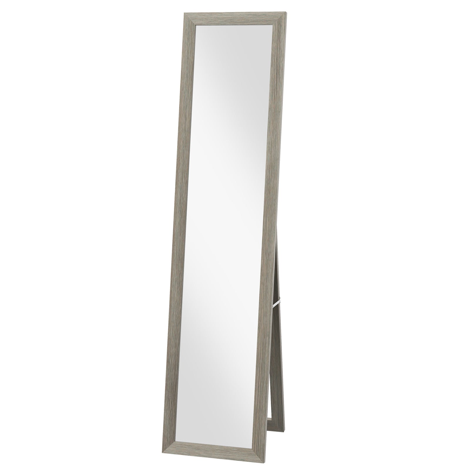 37 X 157 Cm Full Length Mirror With Frame For Bedroom | Grey
