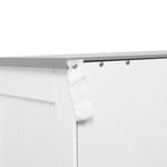 Freestanding Bathroom Cabinet With 2 Drawers 2 Doors