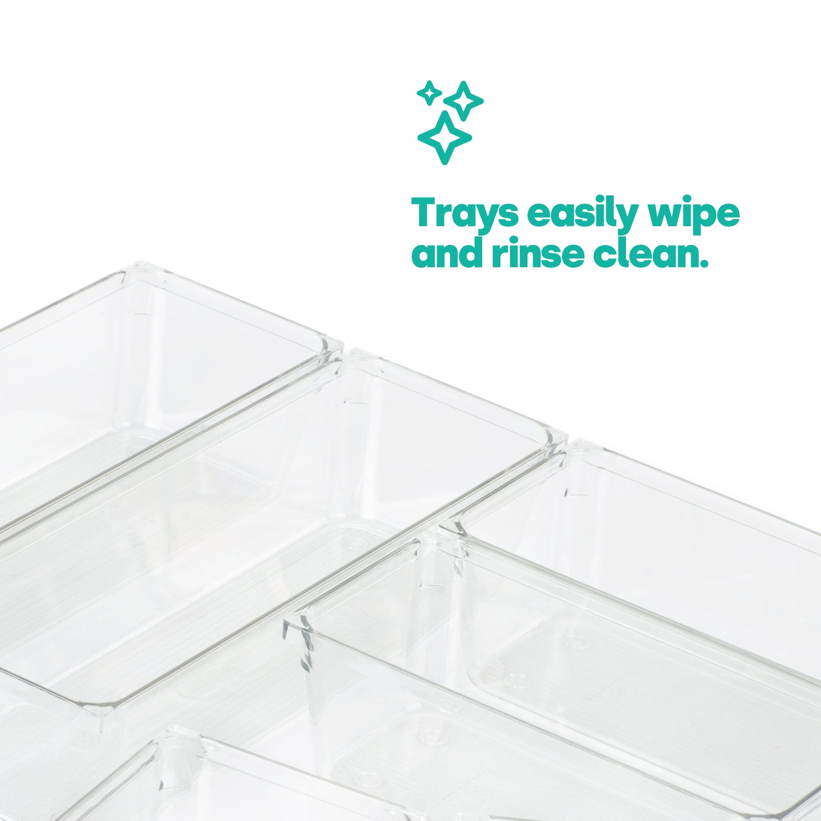Drawer Organiser Tray Set - 9 Mixed