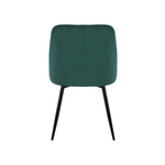 San Diego Marble Top Dining Table With Charlotte Velvet Chairs | Green