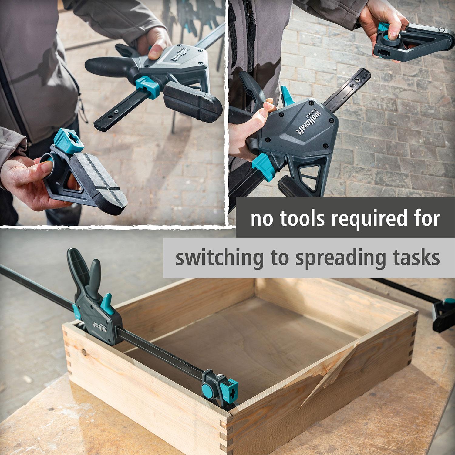 Pro Max One-hand Clamp Heavy Duty Professional Woodworking Grip | 450mm