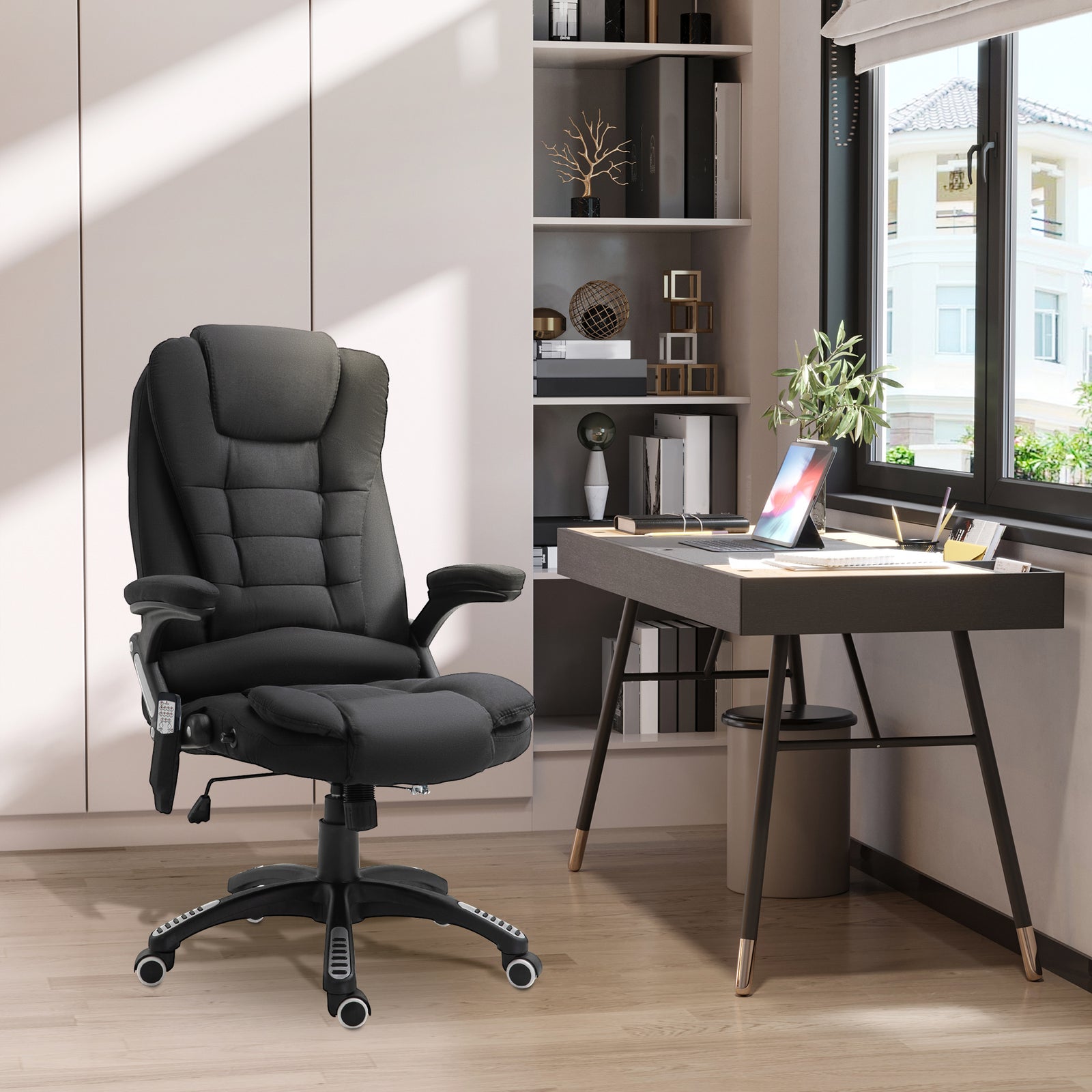 Reclining Chair W/ Heating Massage | Black