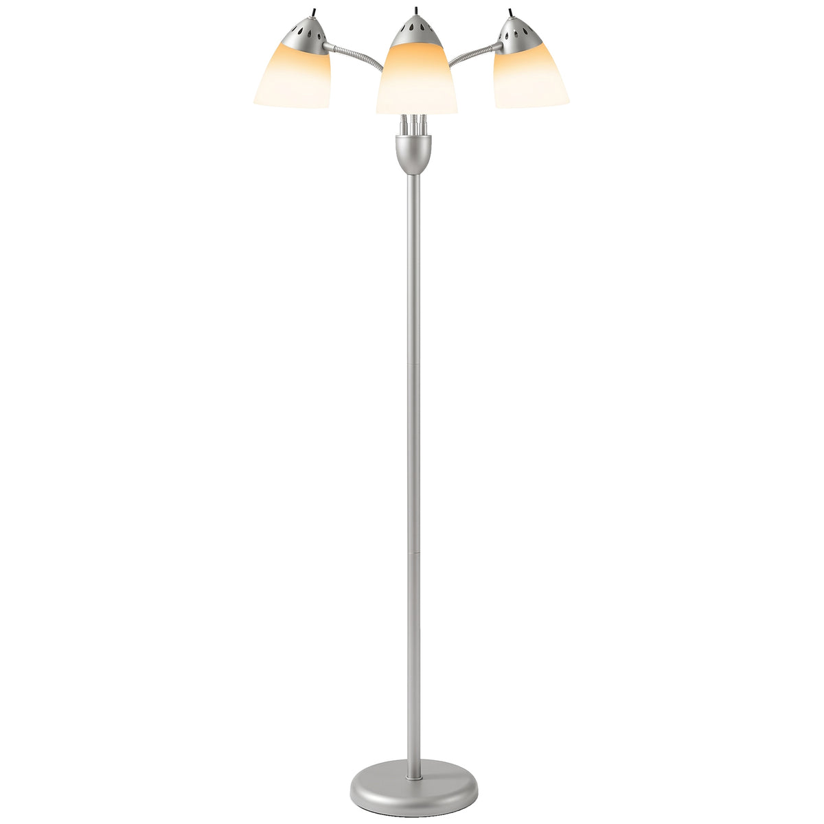 HOMCOM Arc Tree Floor Lamp With 3000k/4500k/6500k Colour Temperatures Silver