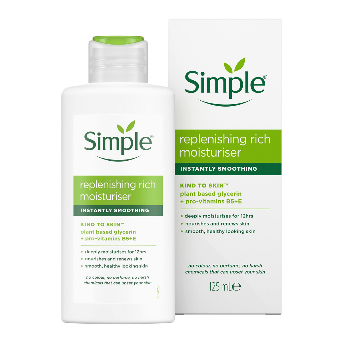 12 X 125ml Kind To Skin 12h Moisturisation Replenishing Rich Moisturiser | Set of 12 | White