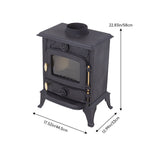 Freestanding Cast Iron Wood Burning Stove Fireplace Heater