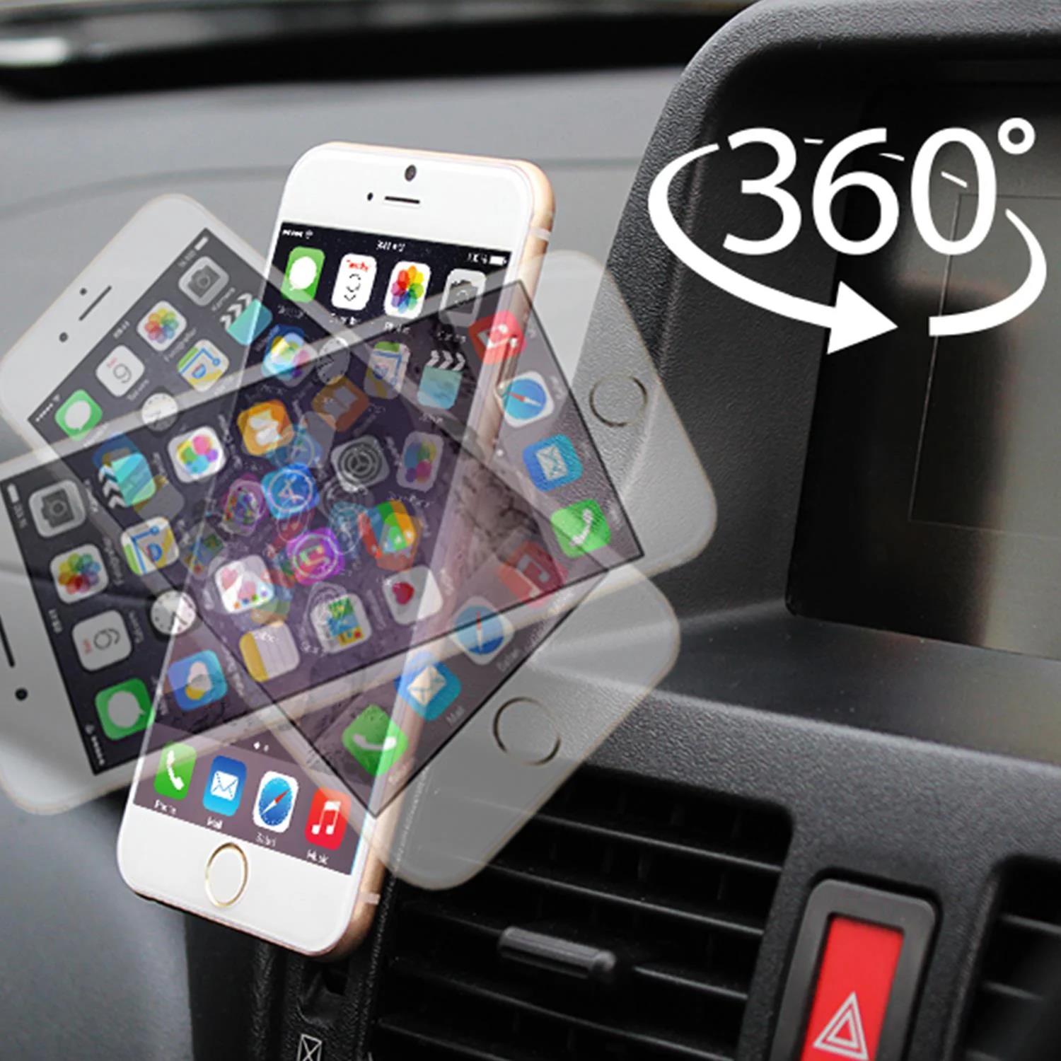 Universal Magnetic Car Mount Phone Holder For Smartphone, Rose Gold