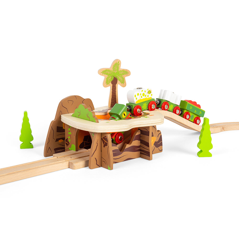 Wooden Lava Pit Bridge for Dinosaur Train Set