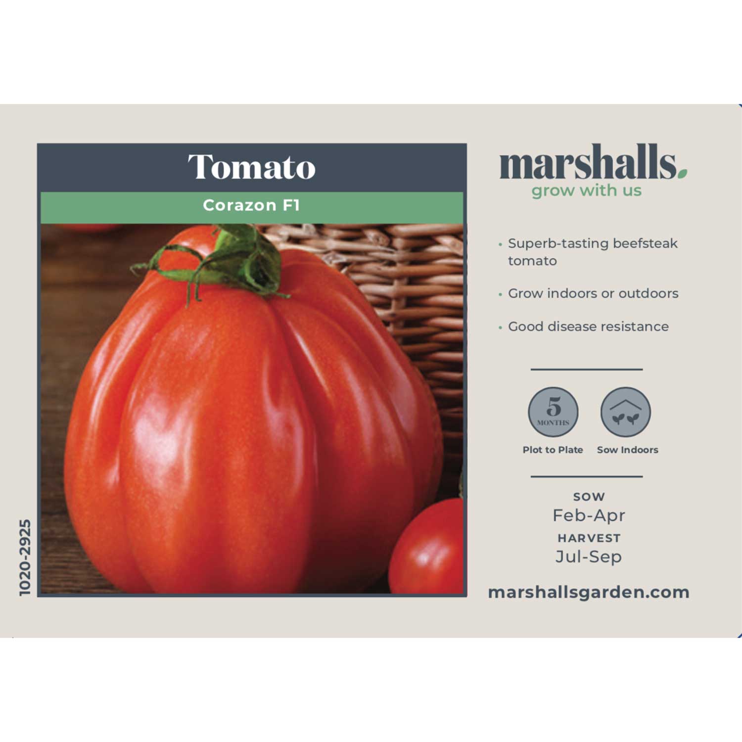 Tomato Corazon F1 (albenga Oxheart Beefsteak) Seeds | 5 Seeds