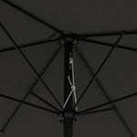 2x3m Rectangular Parasol Patio Outdoor Table Umbrella | Dark Gray